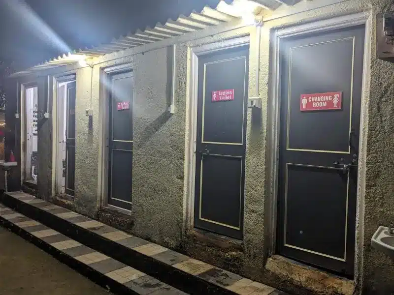 Panshet Camping washrooms